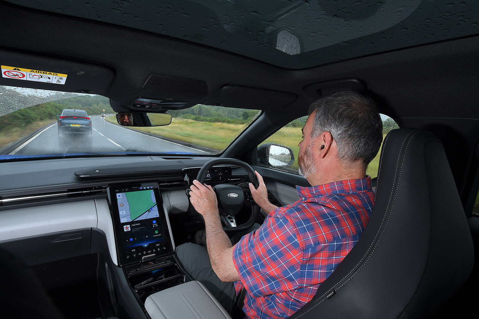 Ford capri with Allan driving