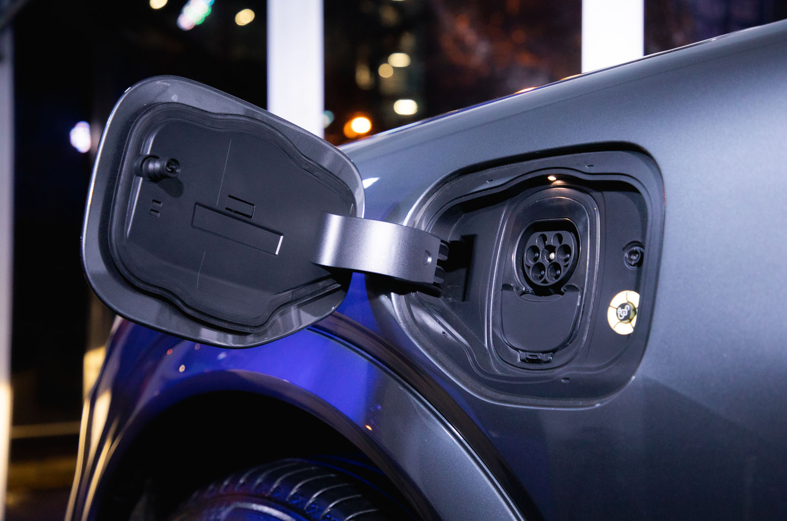 Ford Mustang Mach-E reader test team - charging port