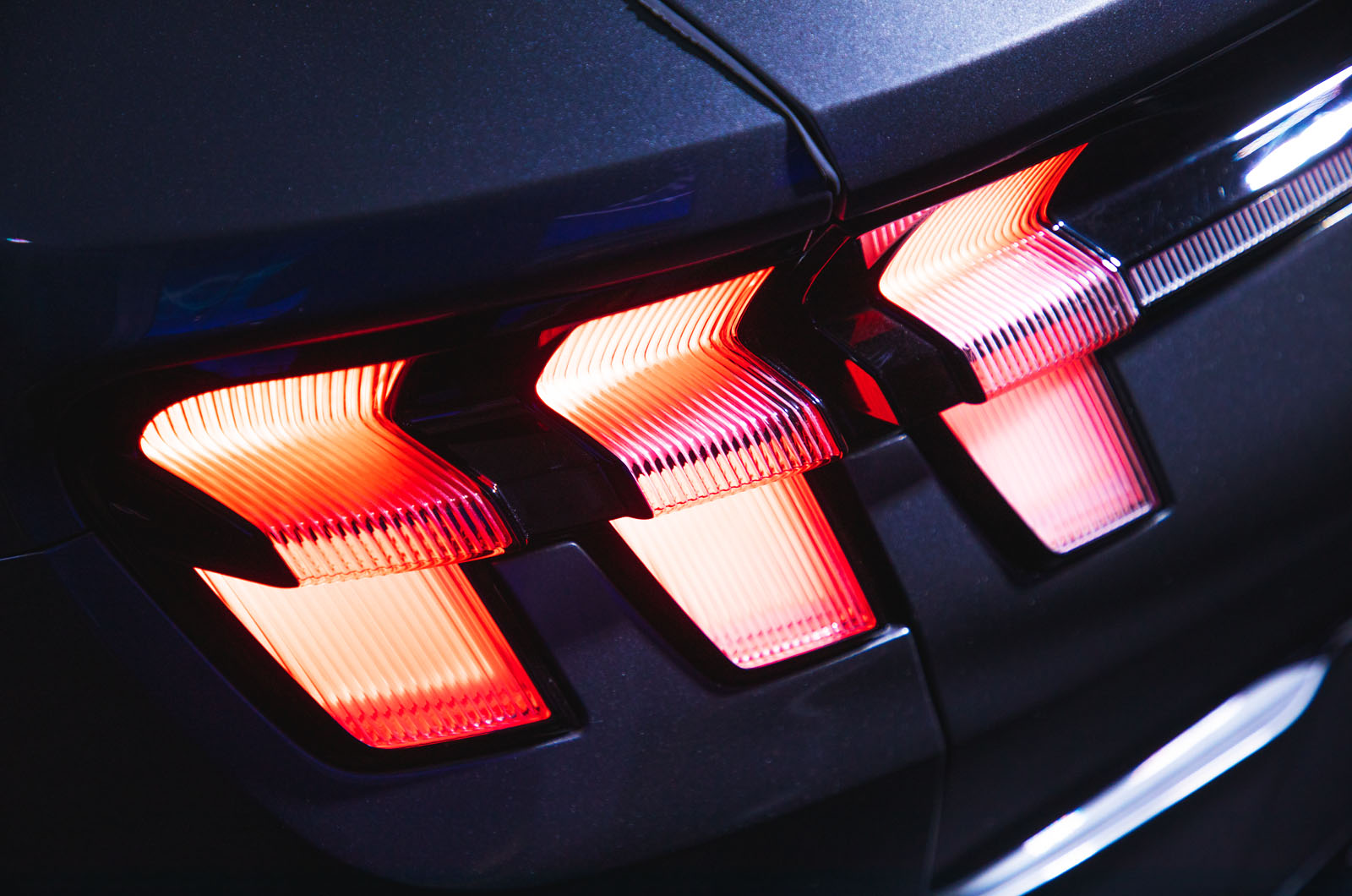 Ford Mustang Mach-E reader test team - rear lights