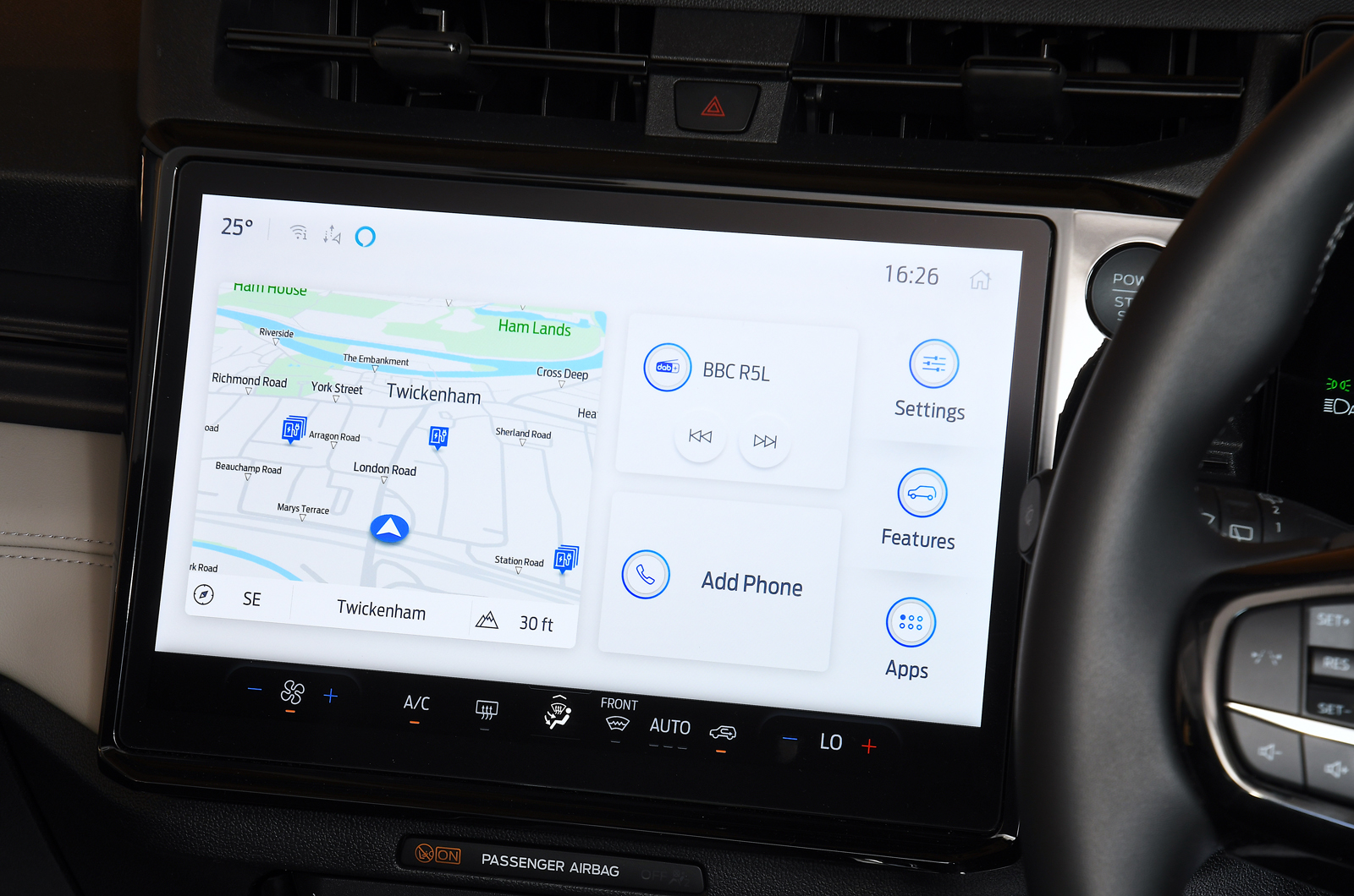 Ford Puma Gen-E touchscreen