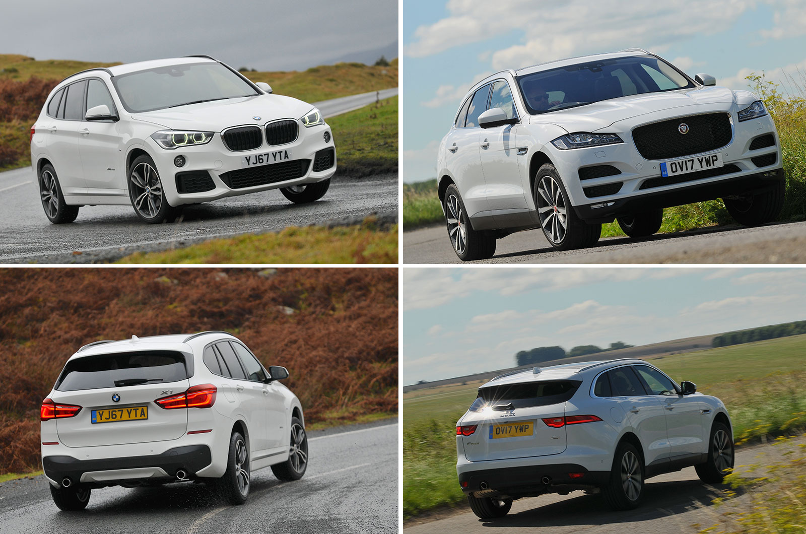 Jaguar F-Pace and BMW X1