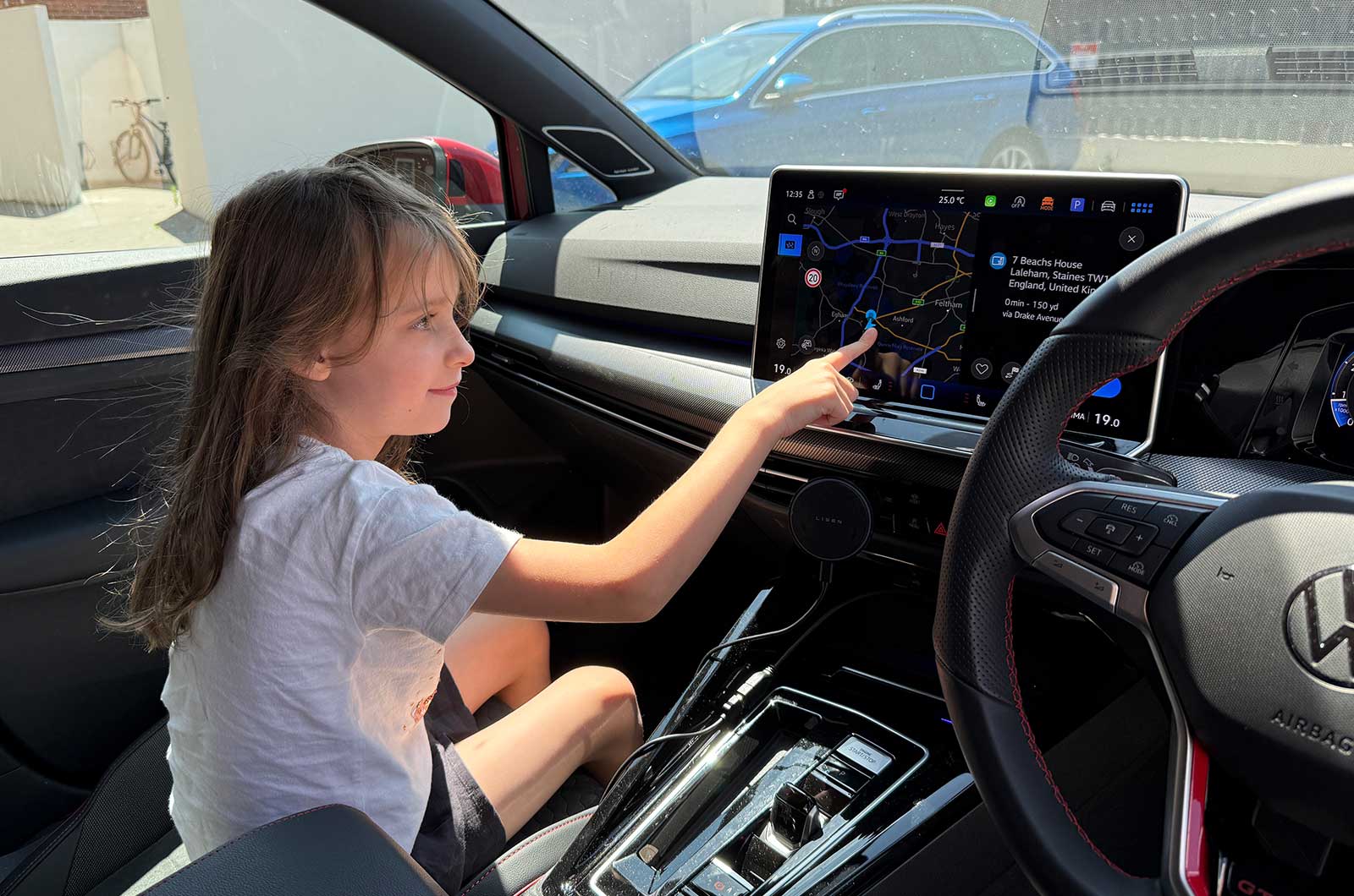 Freya with VW Golf GTI infotainment setup