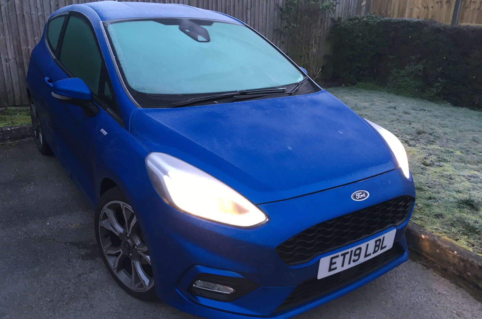 Ford Fiesta on a frosty morning