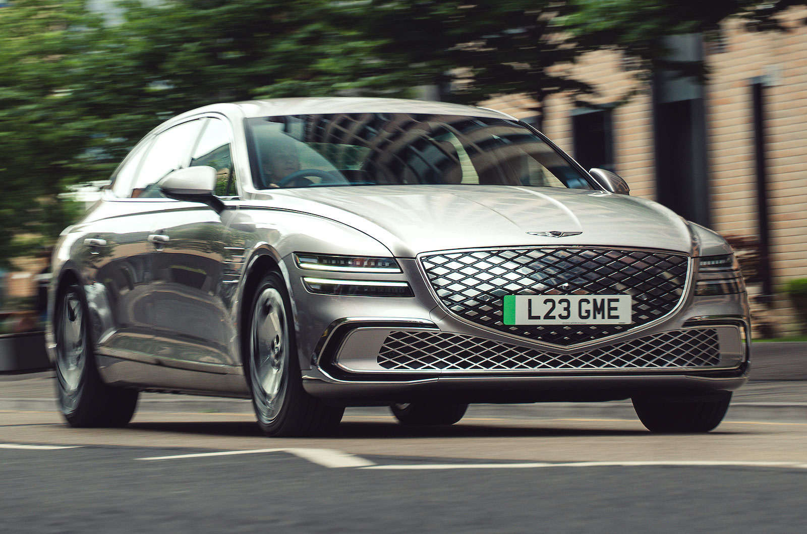 Genesis Electrified G80 front right driving