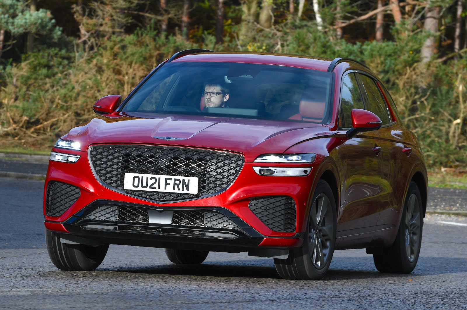 New Genesis GV70 front cornering
