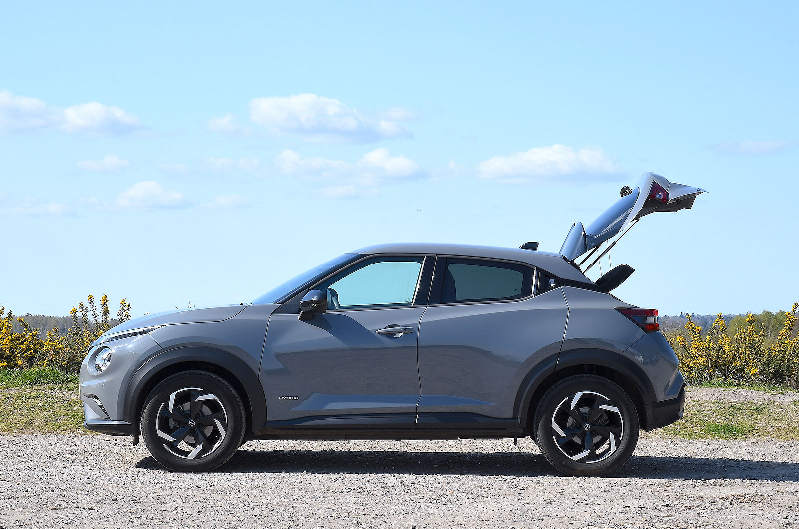 Grey Nissan Juke left static