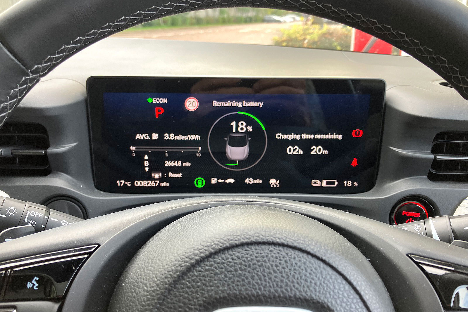 Honda e:Ny1 interior driver display