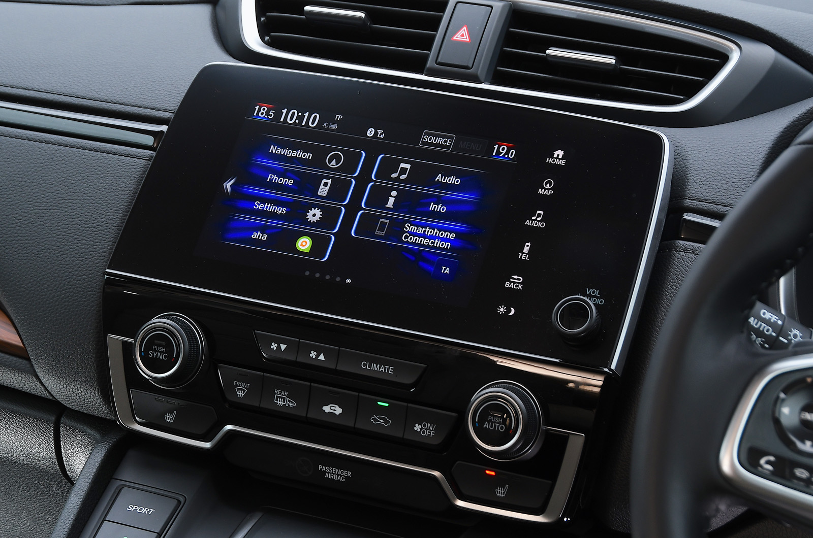 Honda CR-V 2021 infotainment screen