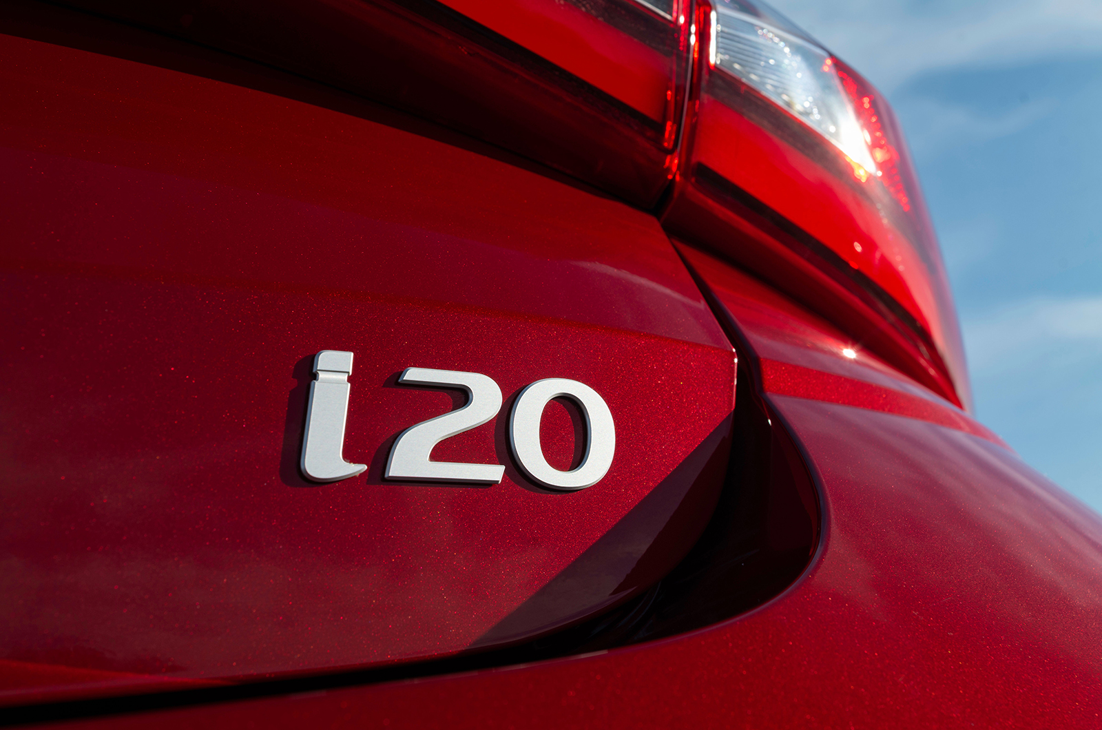 Hyundai i20 badge detail