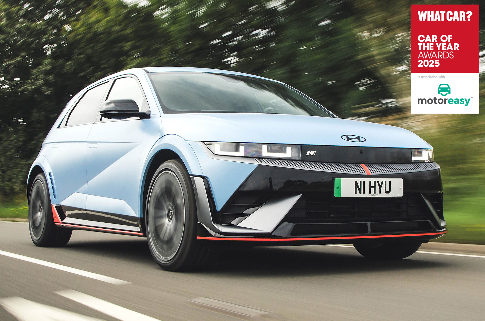 Hyundai Ioniq 5 N front right driving