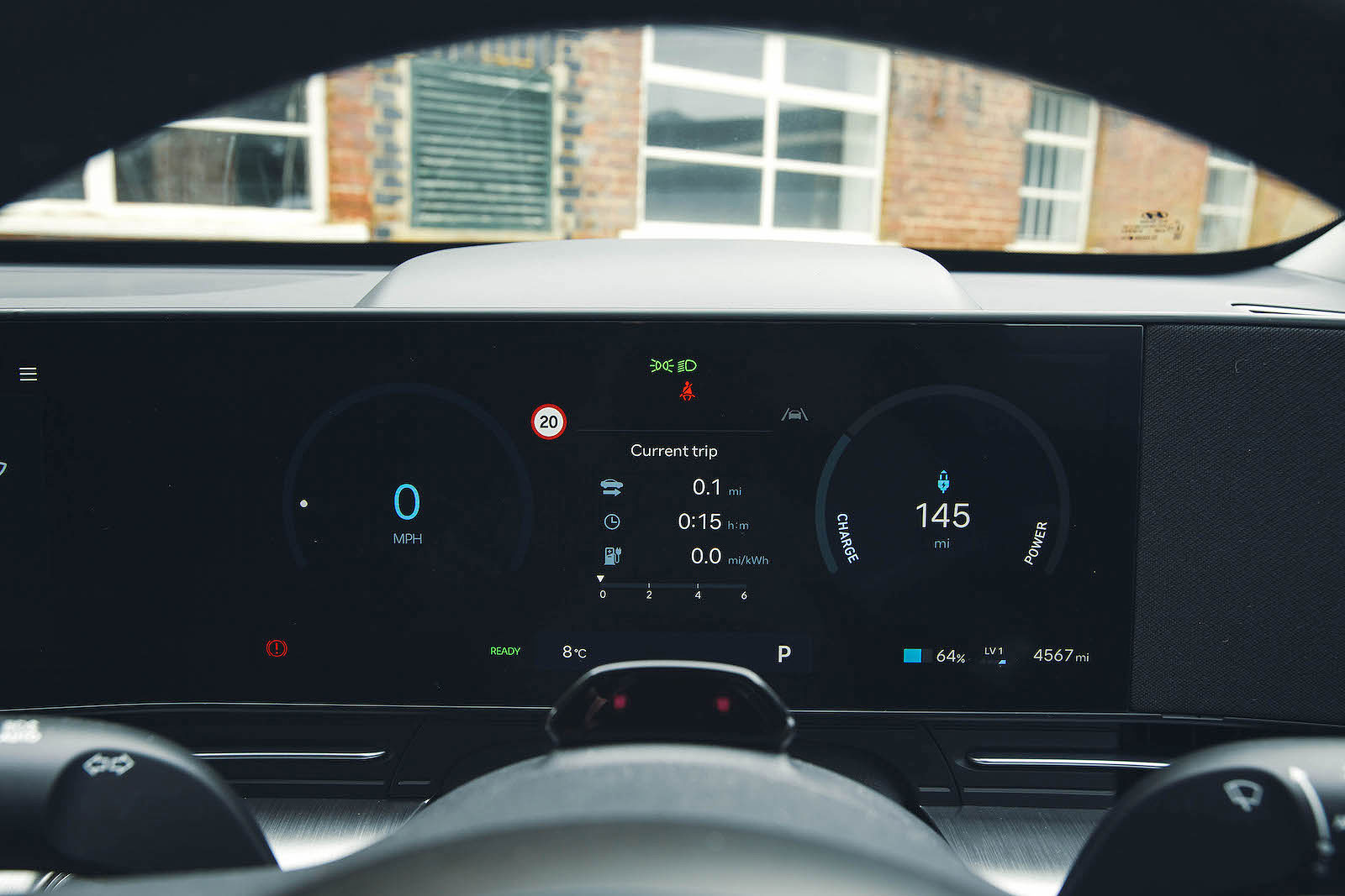 Hyundai Kona Electric driver display