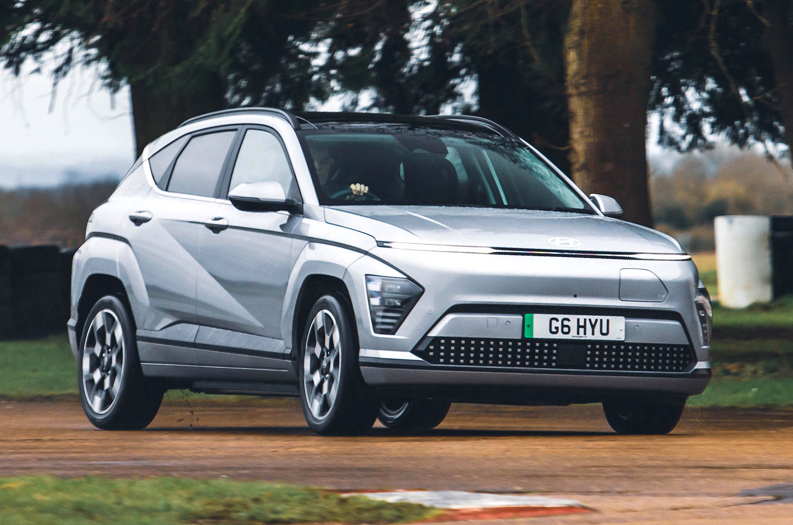 Hyundai Kona Electric front cornering