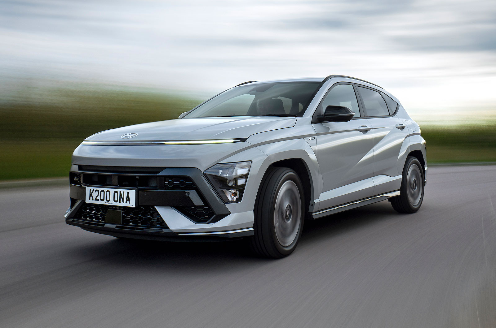 Hyundai Kona front left driving