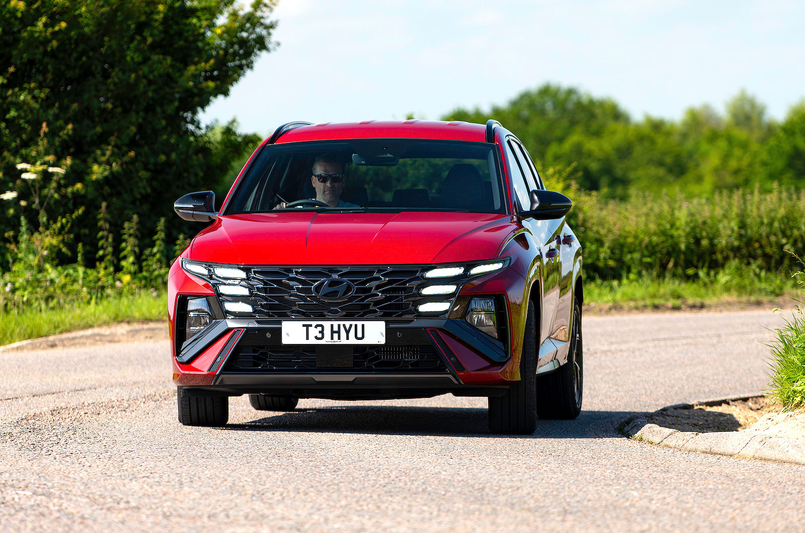 Hyundai Tucson front driving