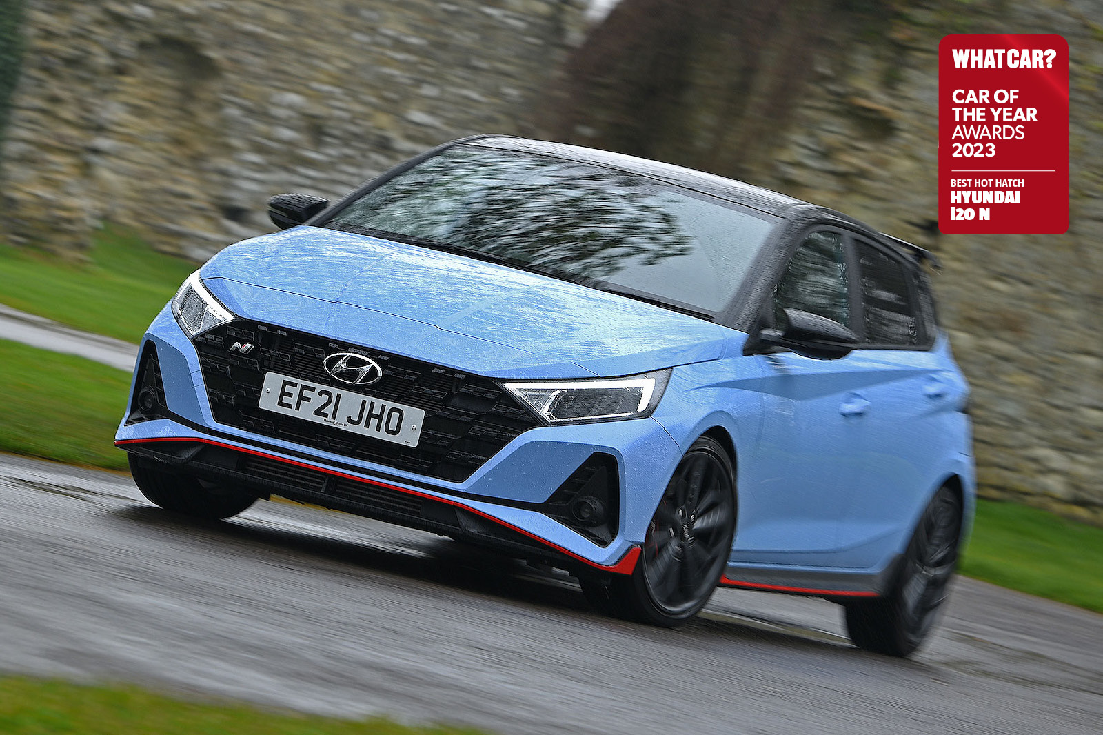 Hyundai i20N front cornering