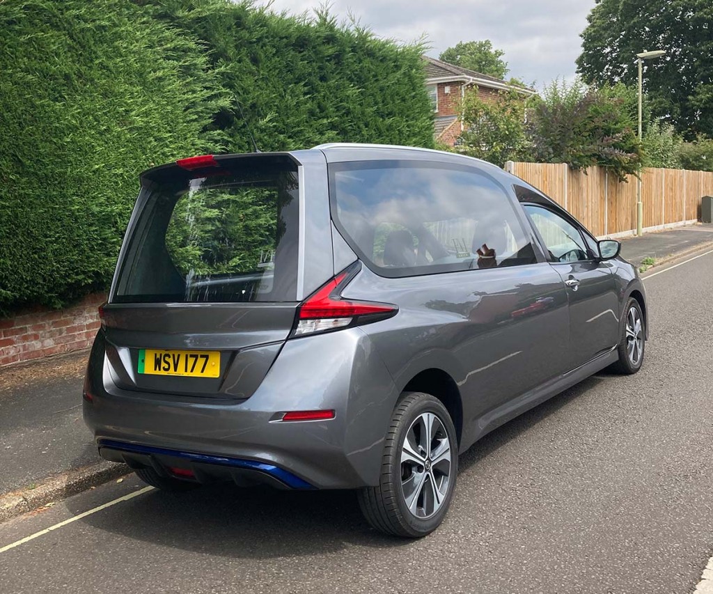 Nissan Leaf electric hearse rear