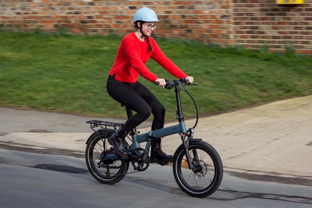 Person riding an ebike 