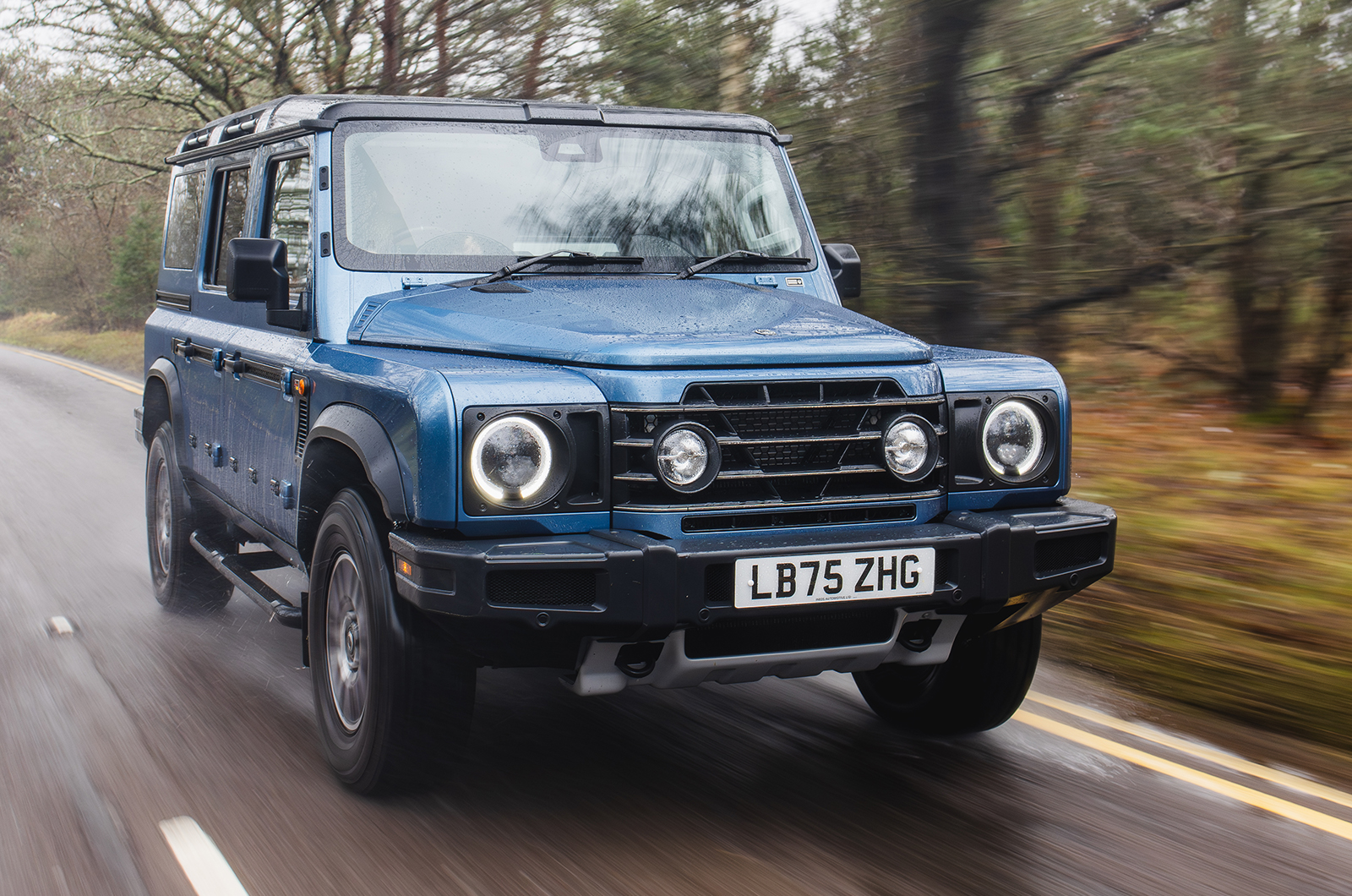 Ineos Grenadier driving