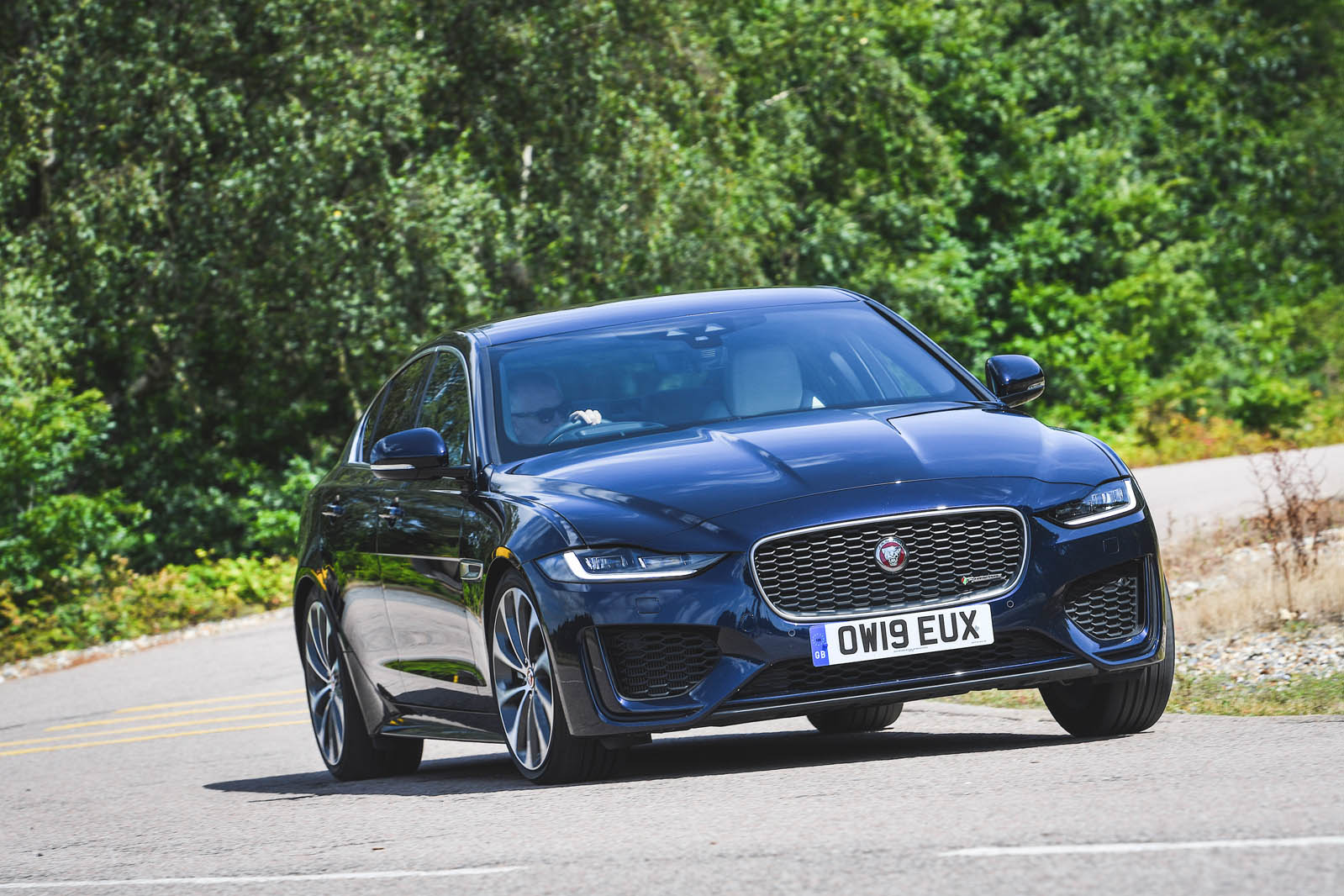 Jaguar XE driving