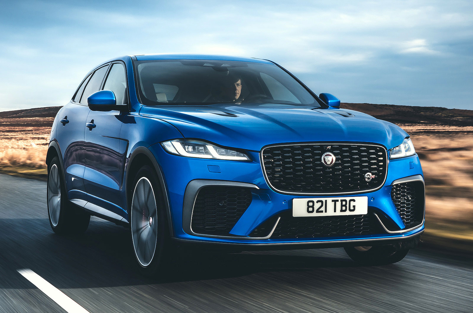 Jaguar F-Pace SVR front right driving