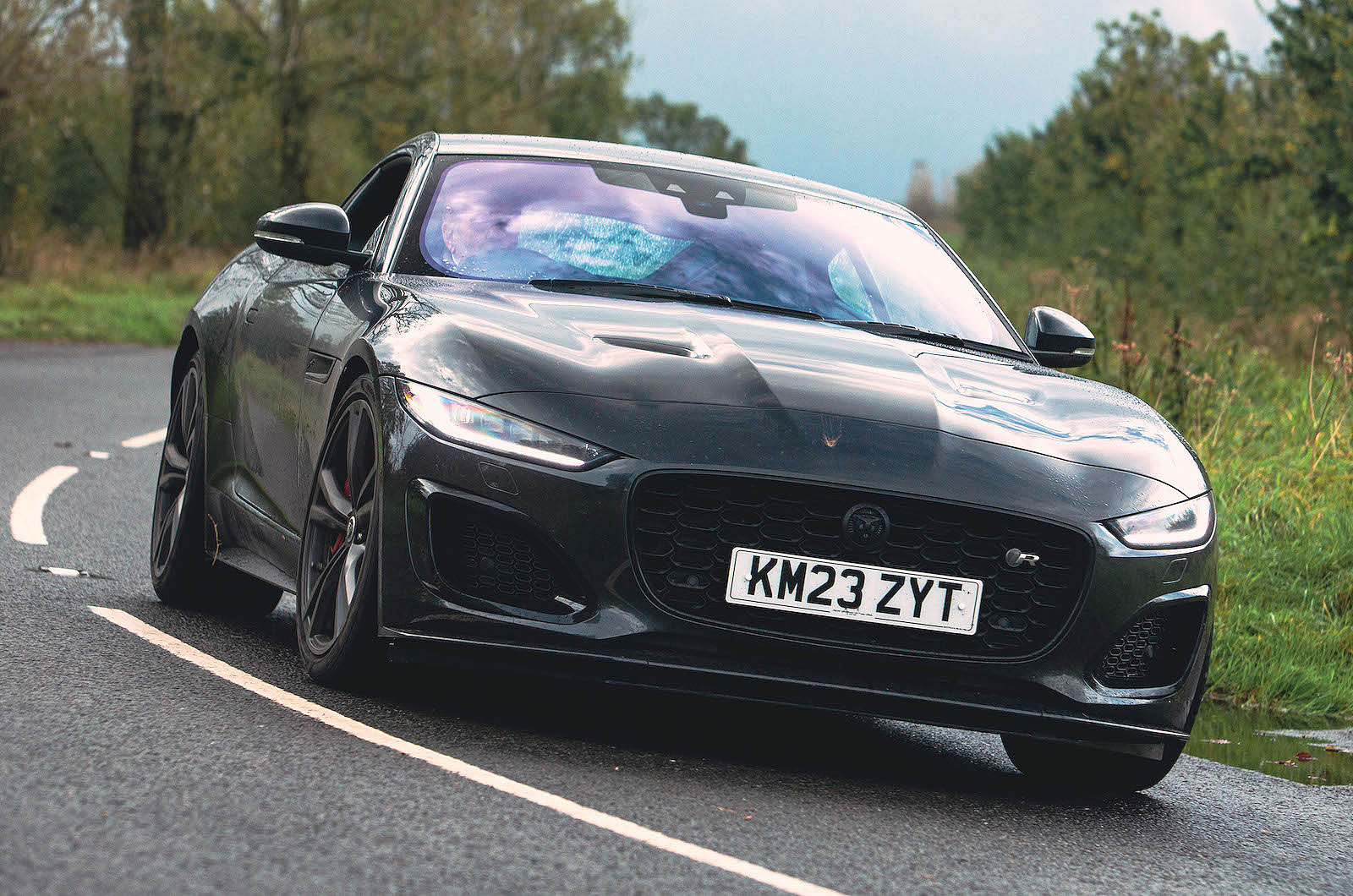 Jaguar F-Type front cornering