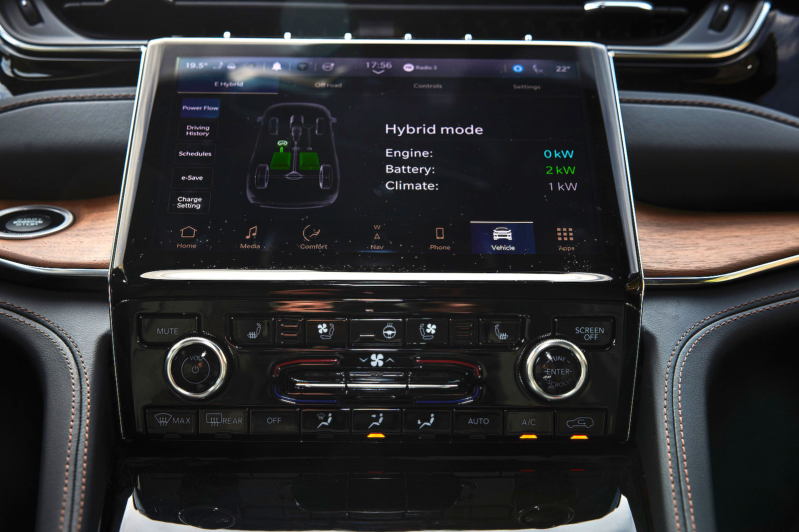 Jeep Grand Cherokee interior infotainment