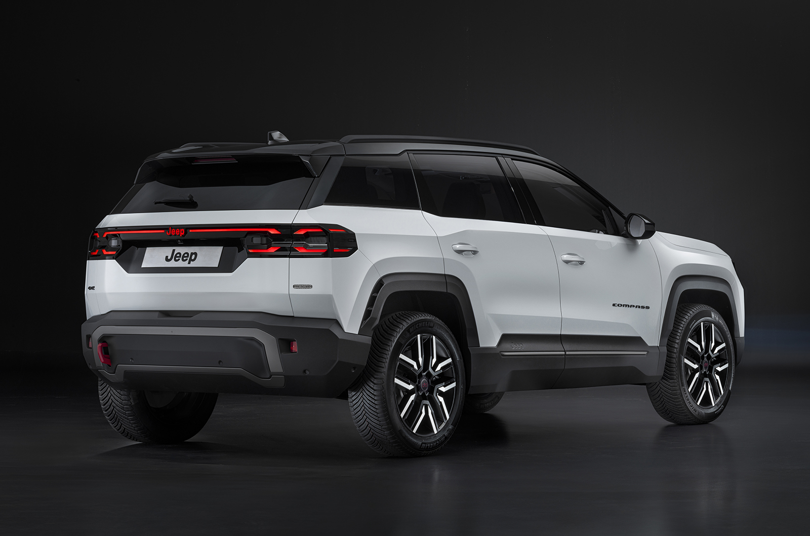 Jeep Compass rear three quarters static