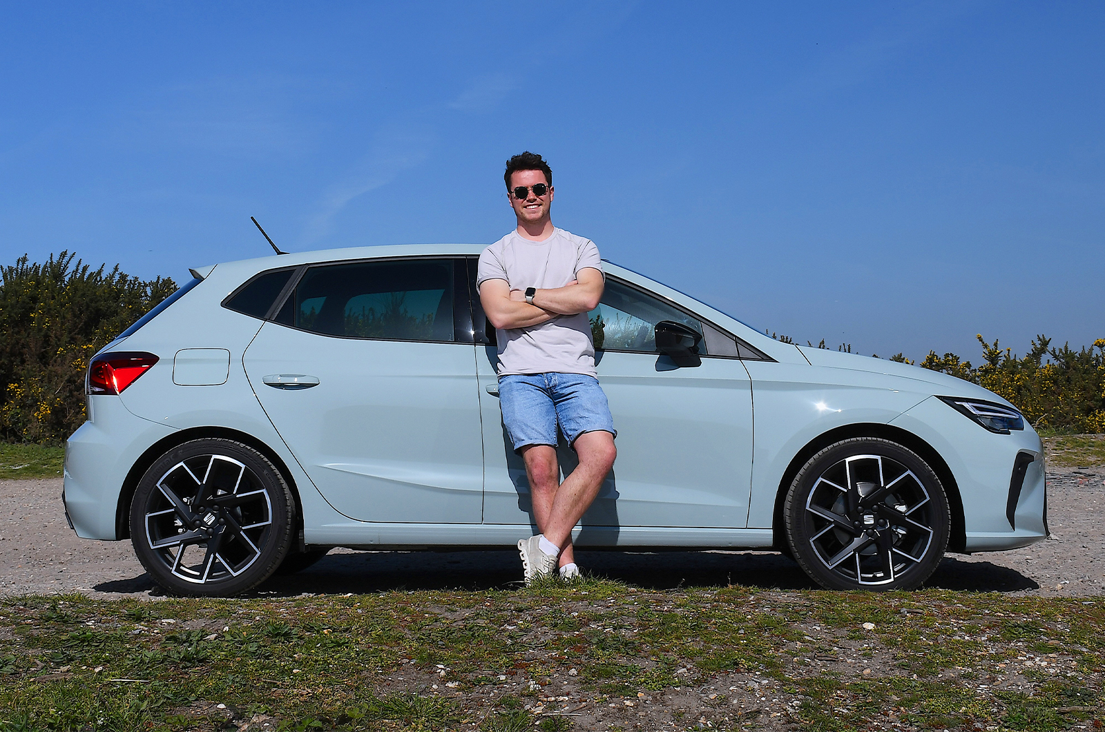 Jonty with Seat Ibiza side