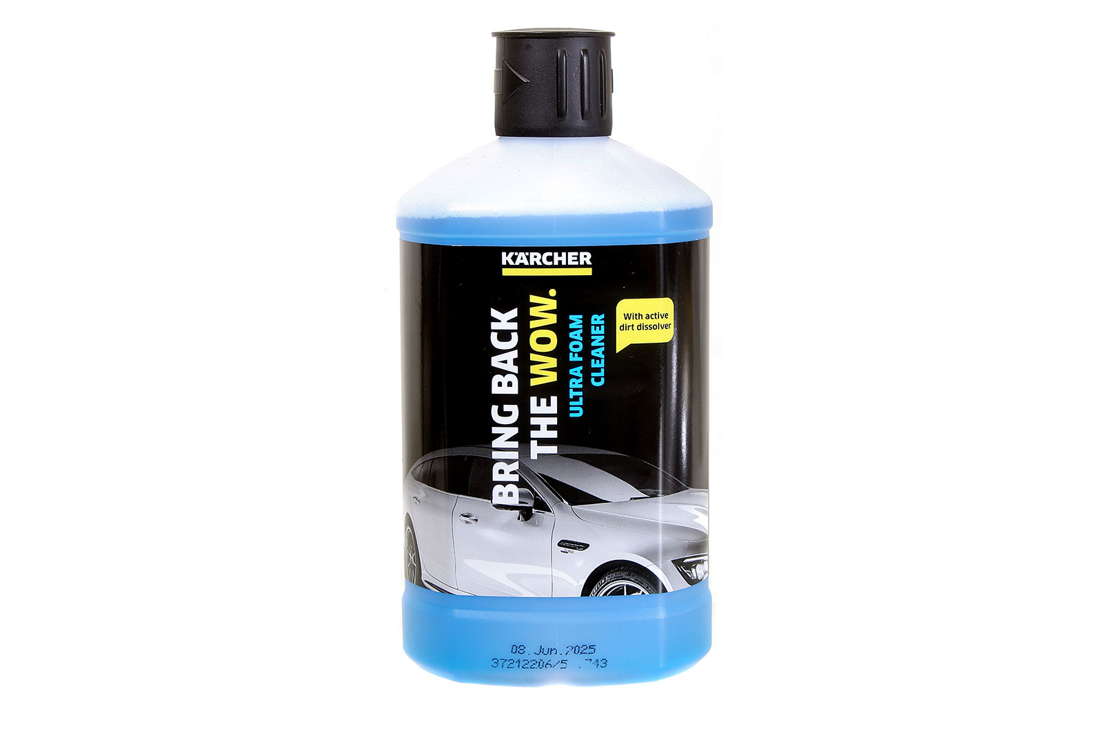 Person using Karcher pressure washer on car