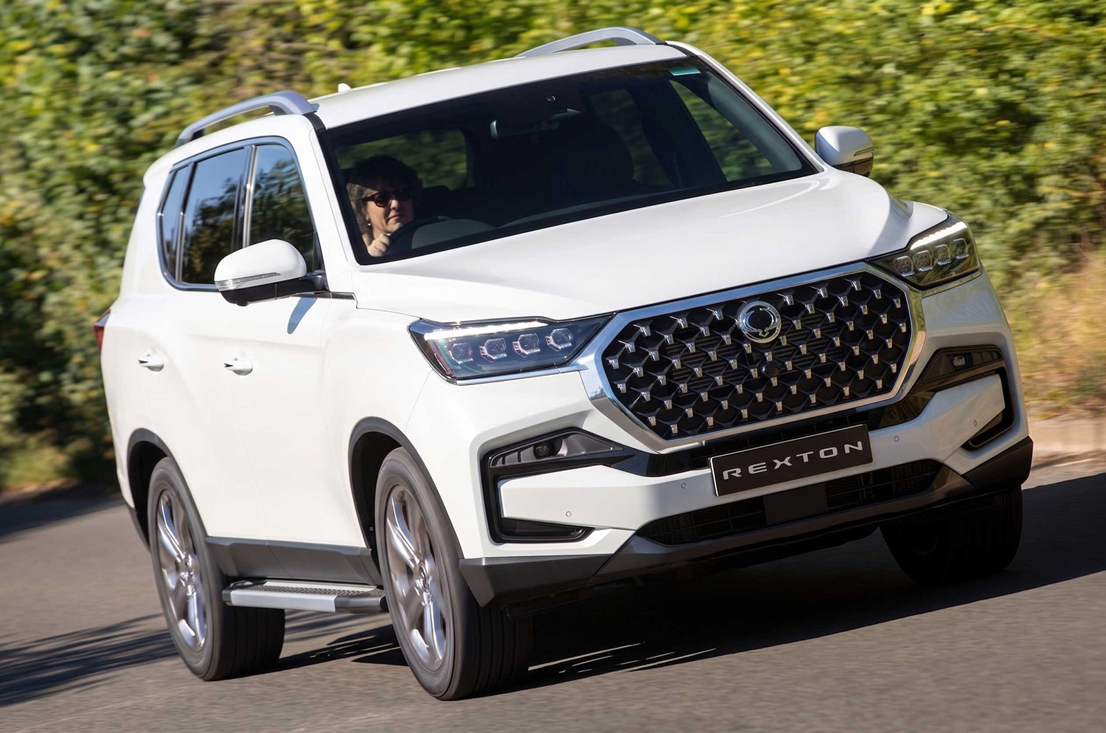 KGM Rexton Commercial driving front right