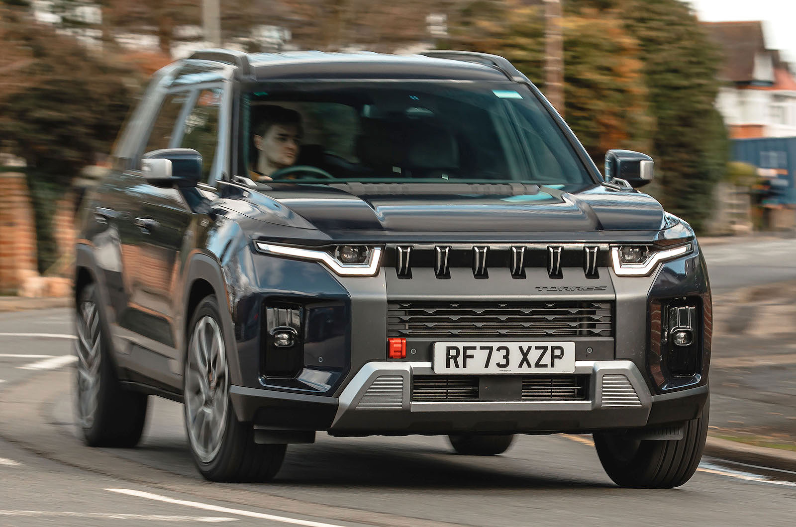 KGM Torres front cornering