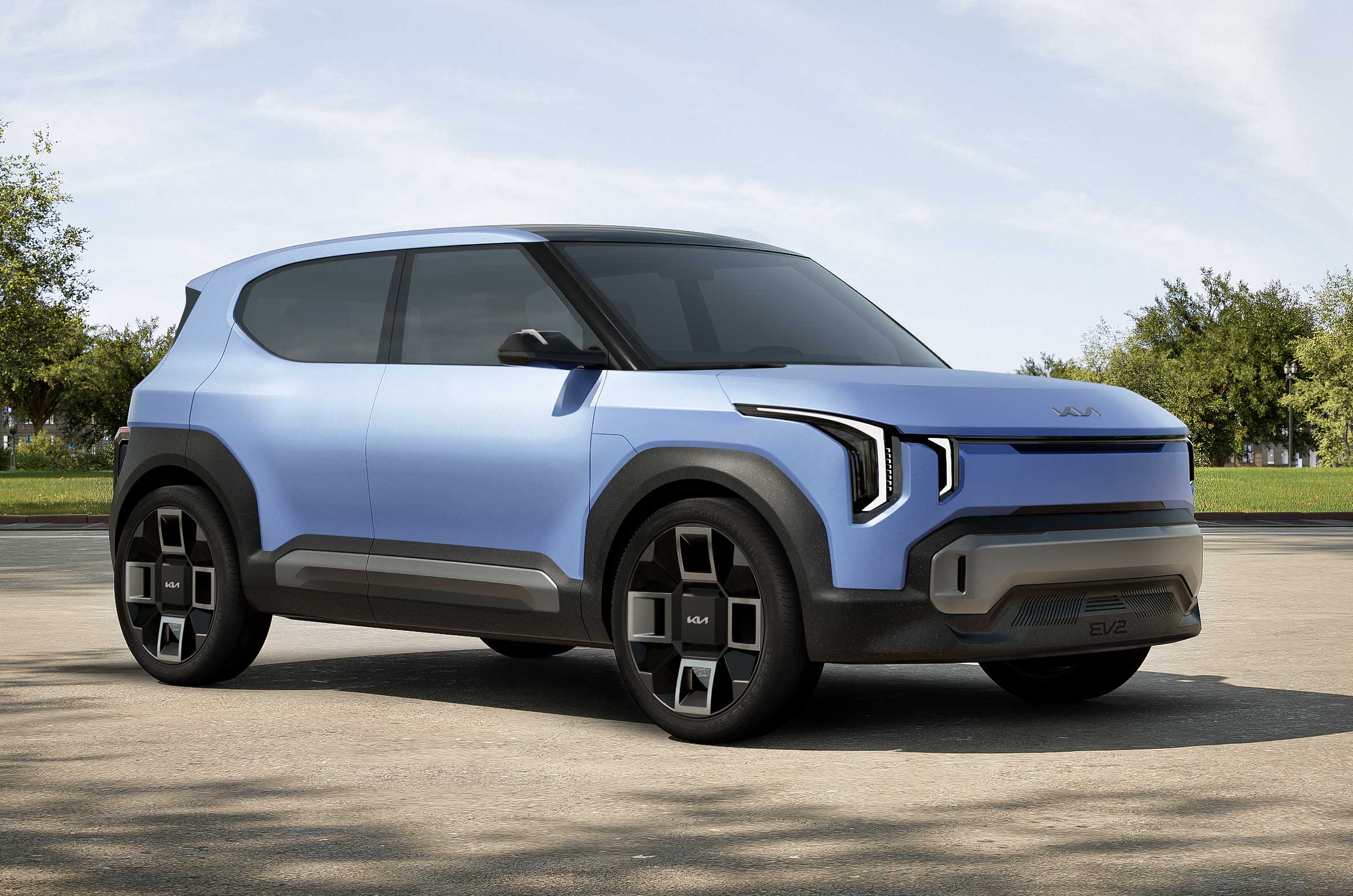 Kia EV2 concept front three quarter
