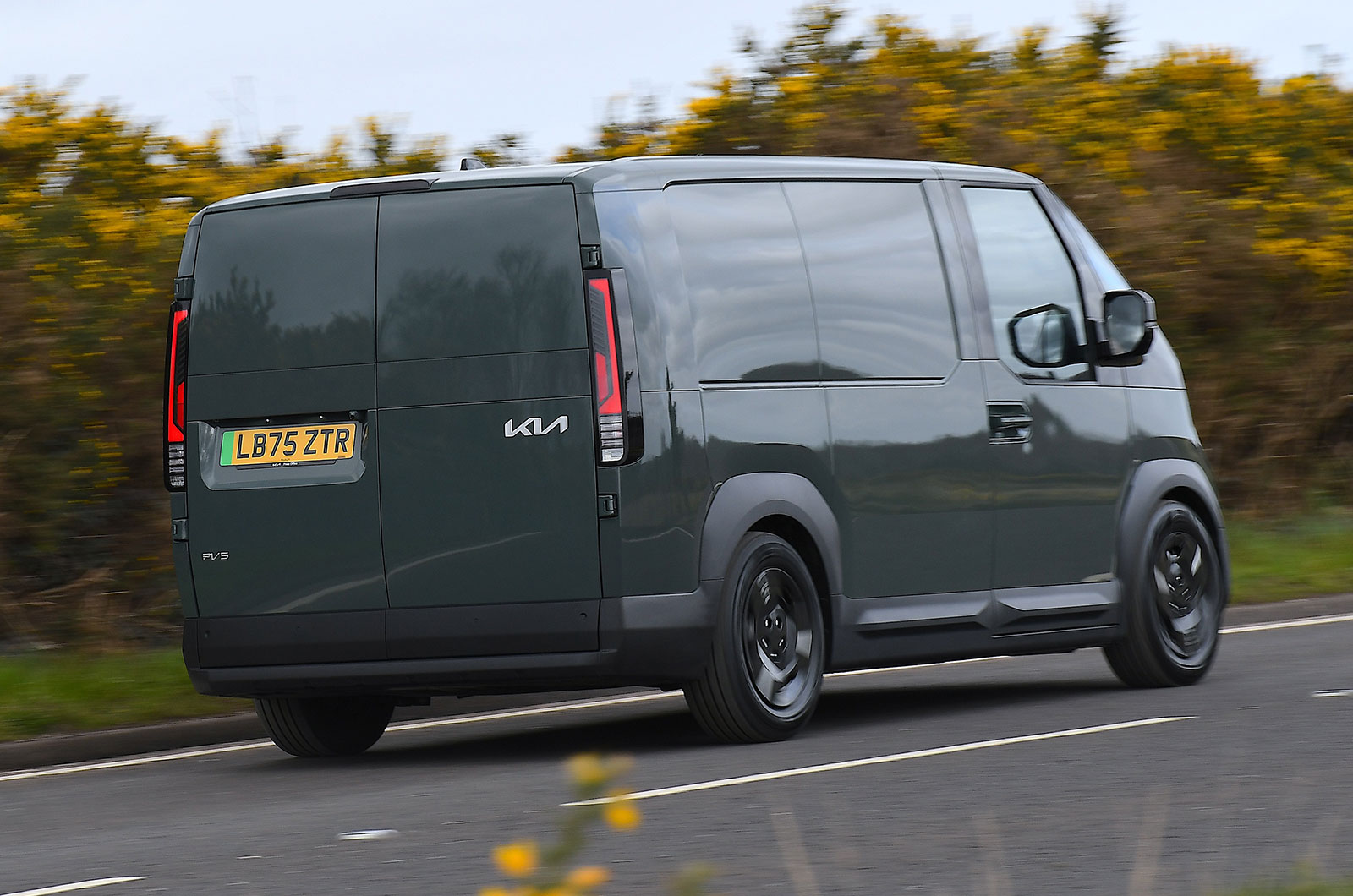 Kia PV5 Cargo rear driving