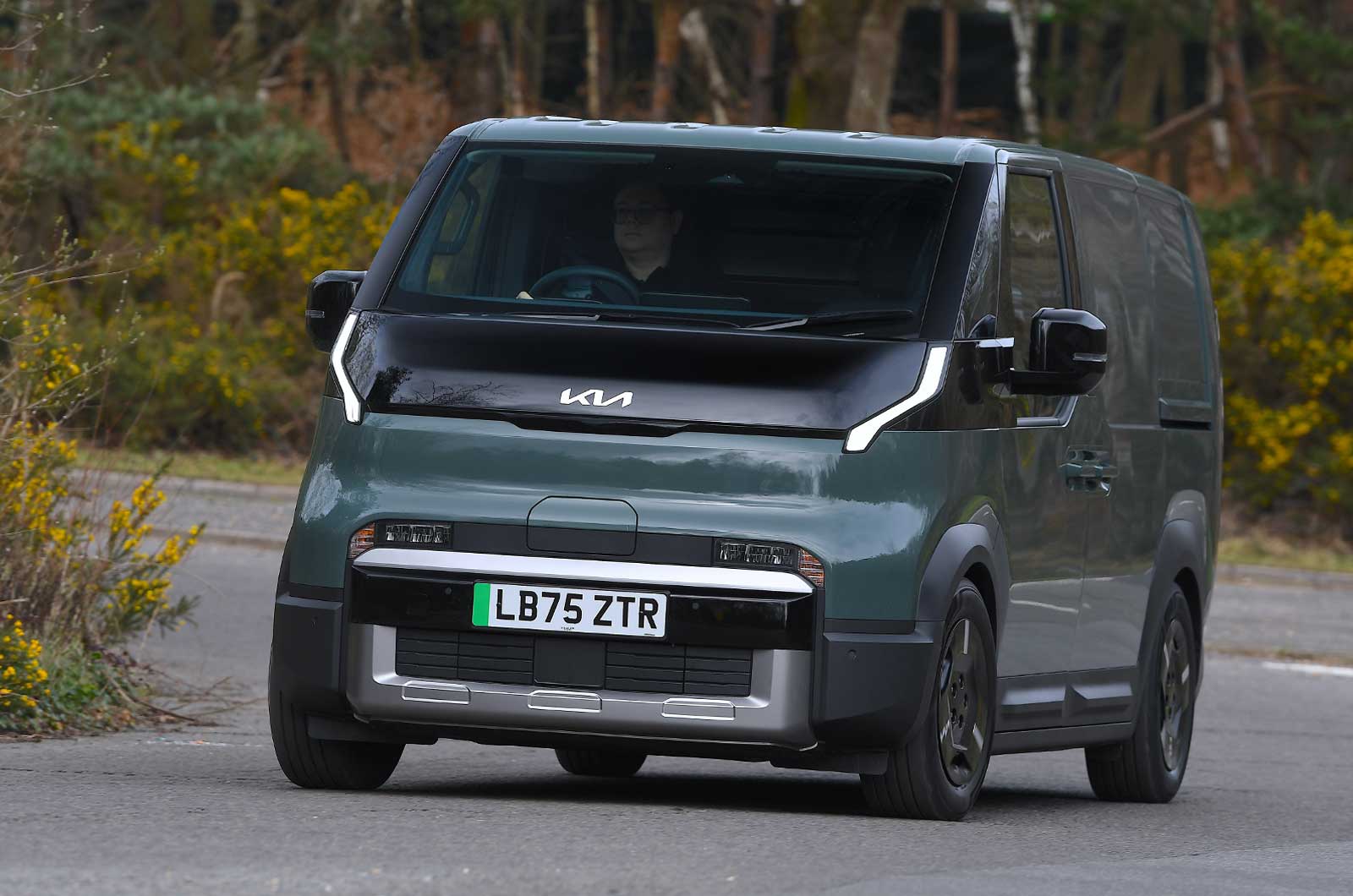 Kia PV5 Cargo front driving