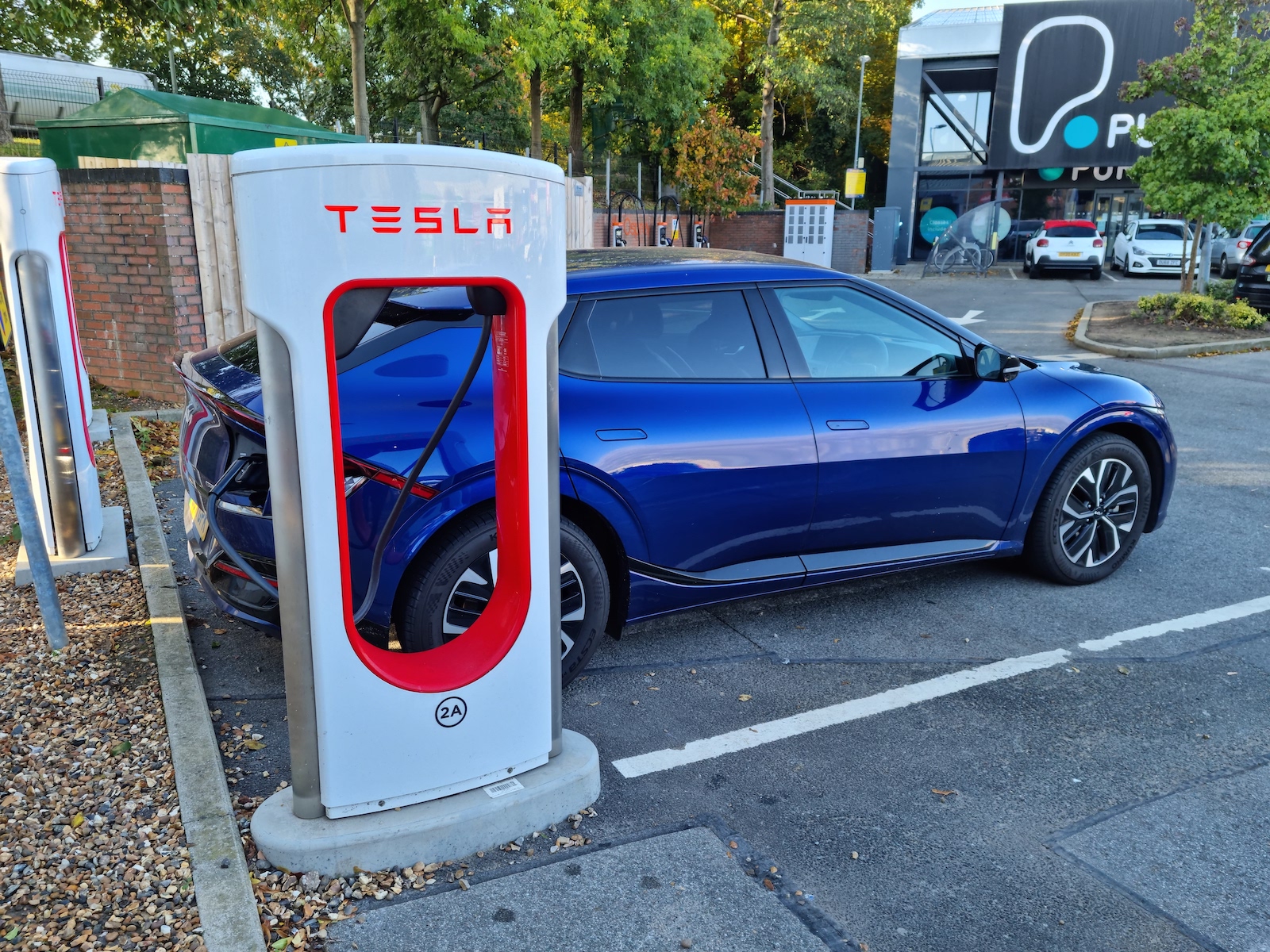 Kia EV6 LT at Supercharger