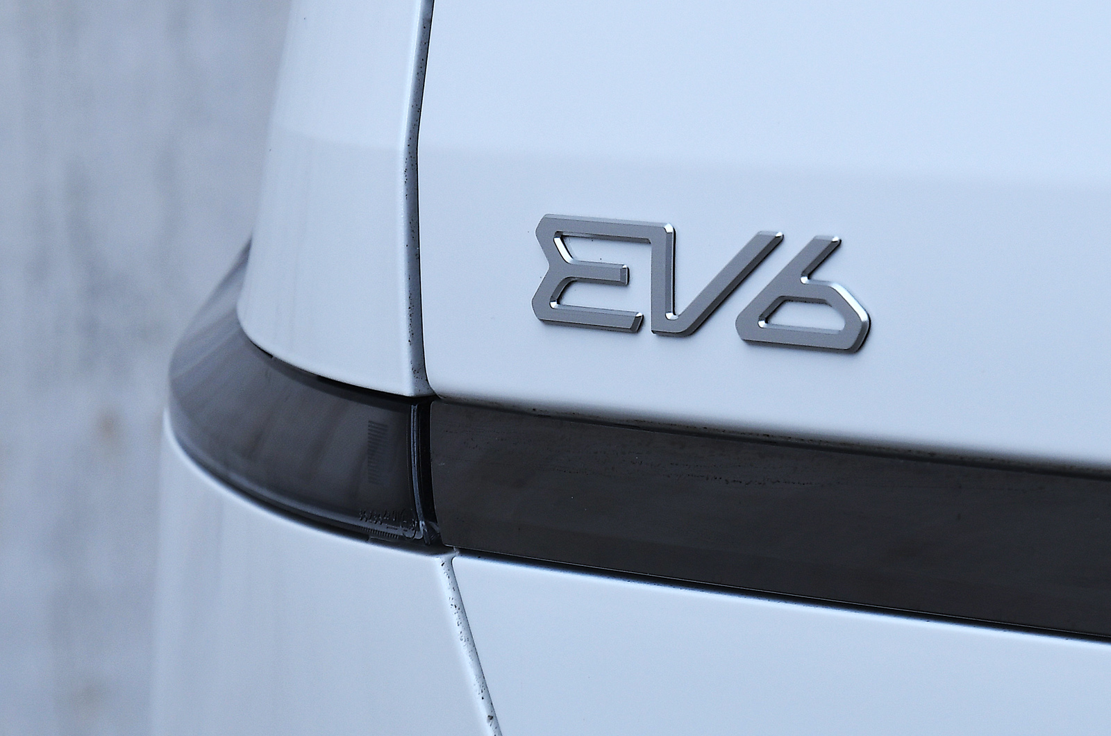 Kia EV6 rear badge