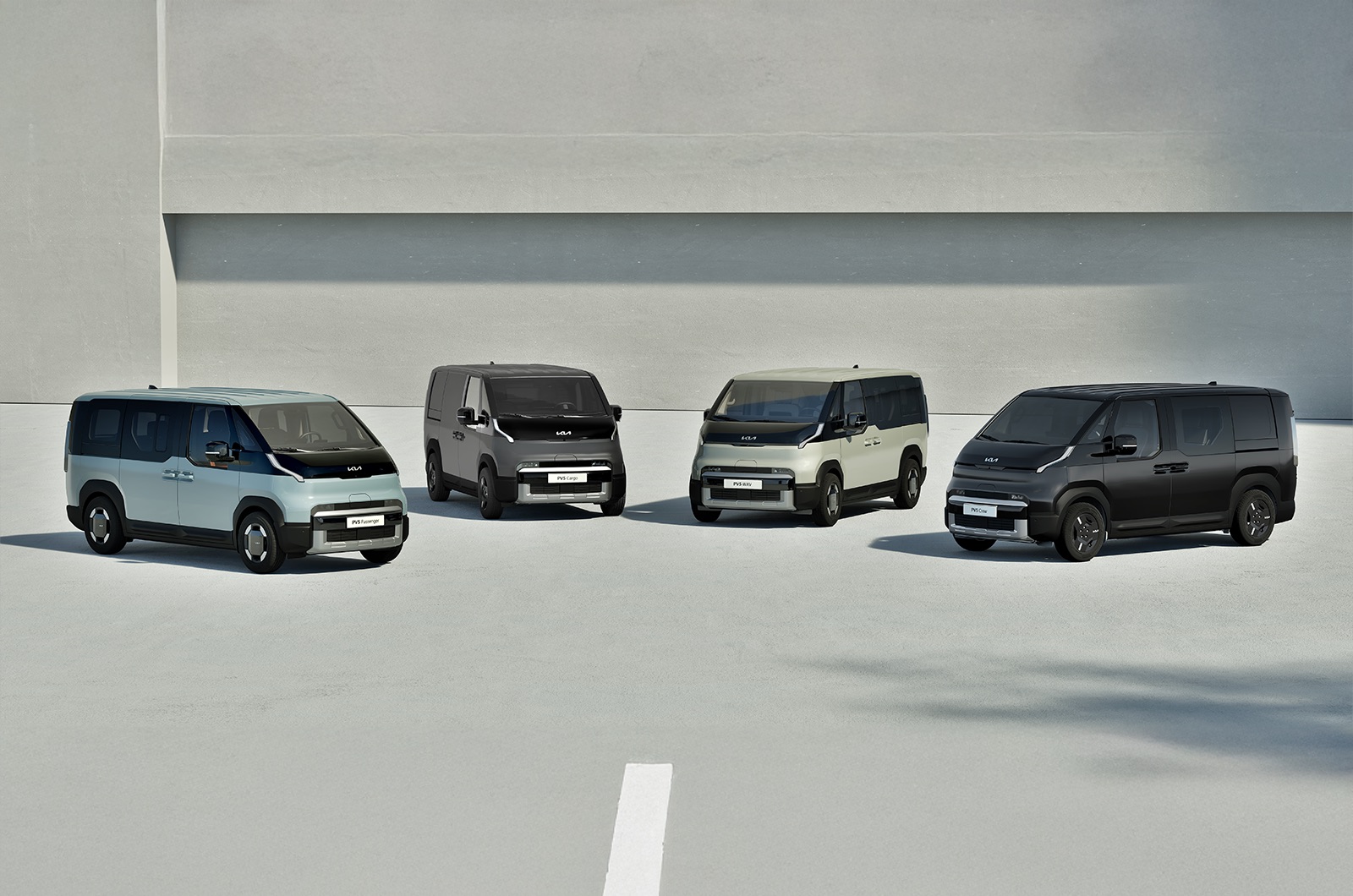 Kia PV5 van lineup