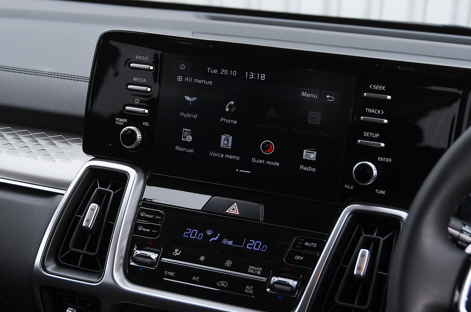 Kia Sorento 2021 infotainment screen