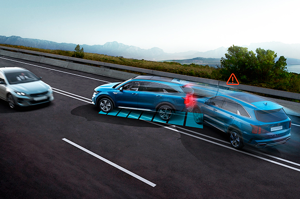 Kia Sorento with ADAS swerving