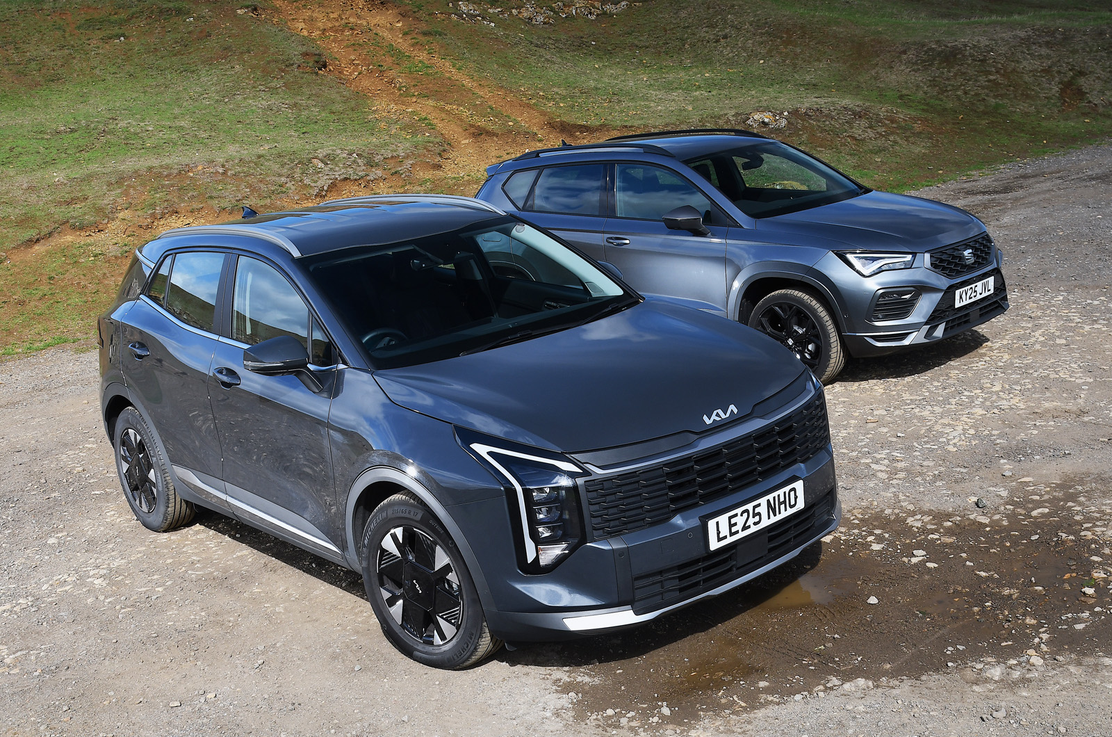Kia Sportage vs Seat Ateca fronts
