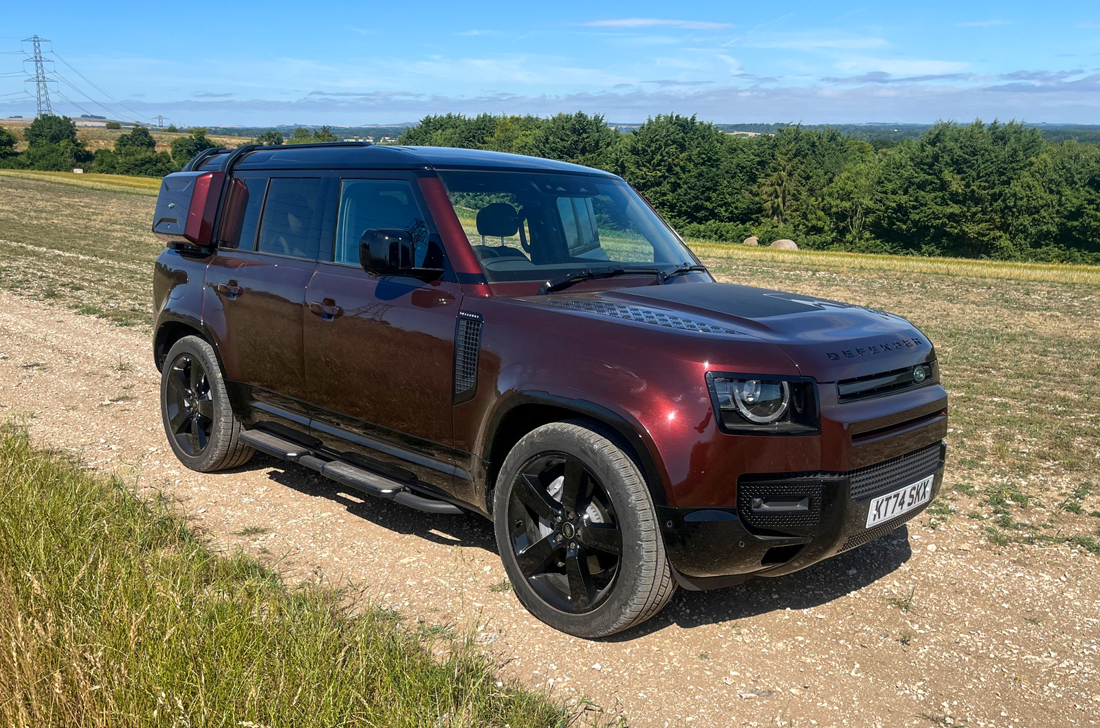 Land Rover Defender 110 green laning, front