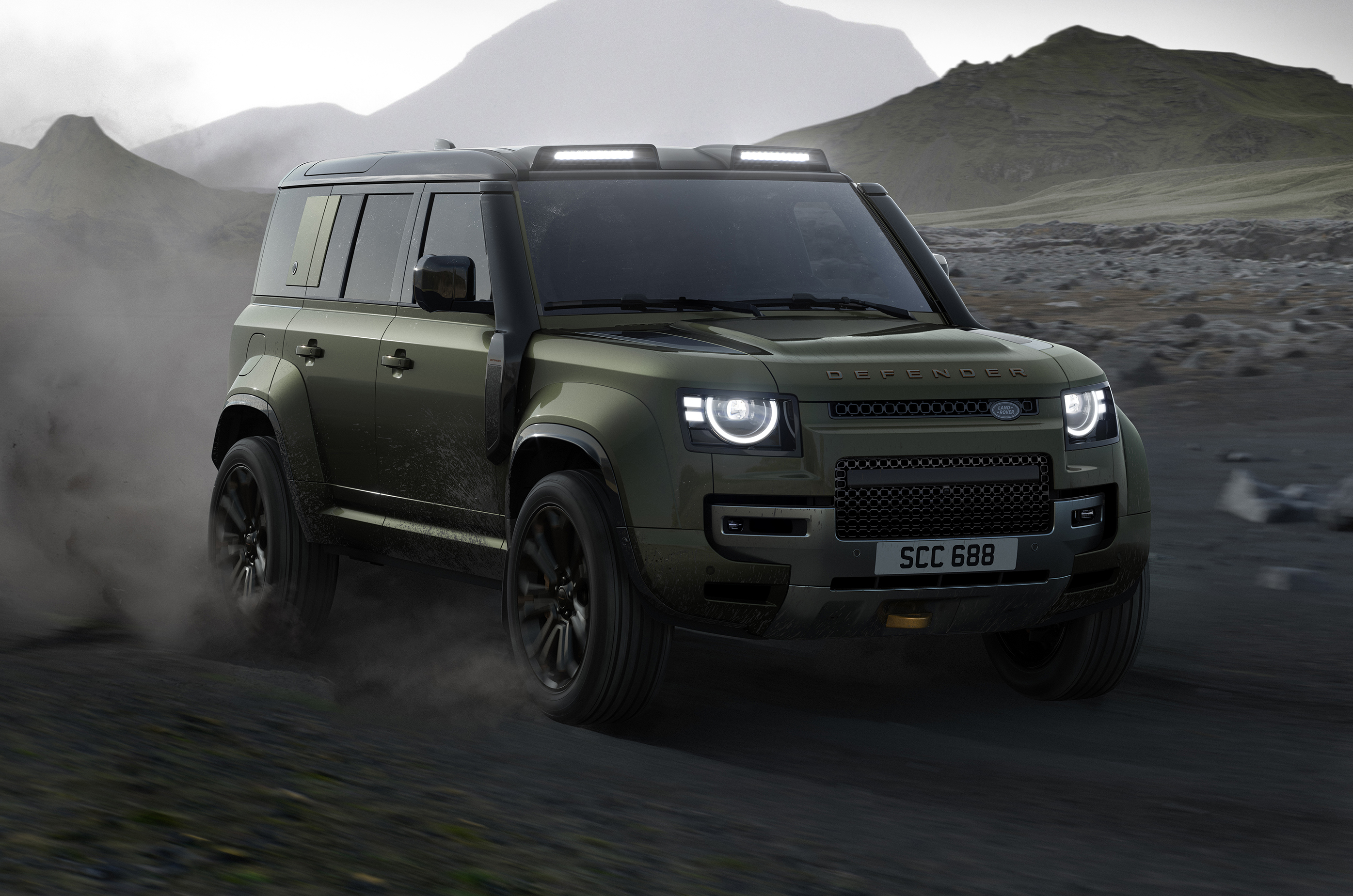 Land Rover Defender Octa front driving