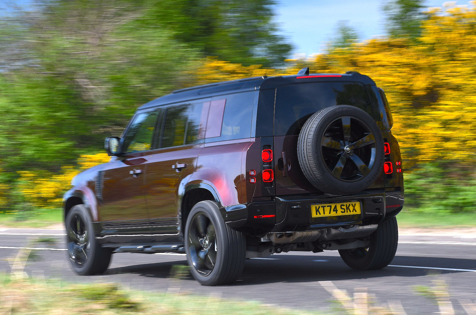 Land Rover Defender 110 rear left driving