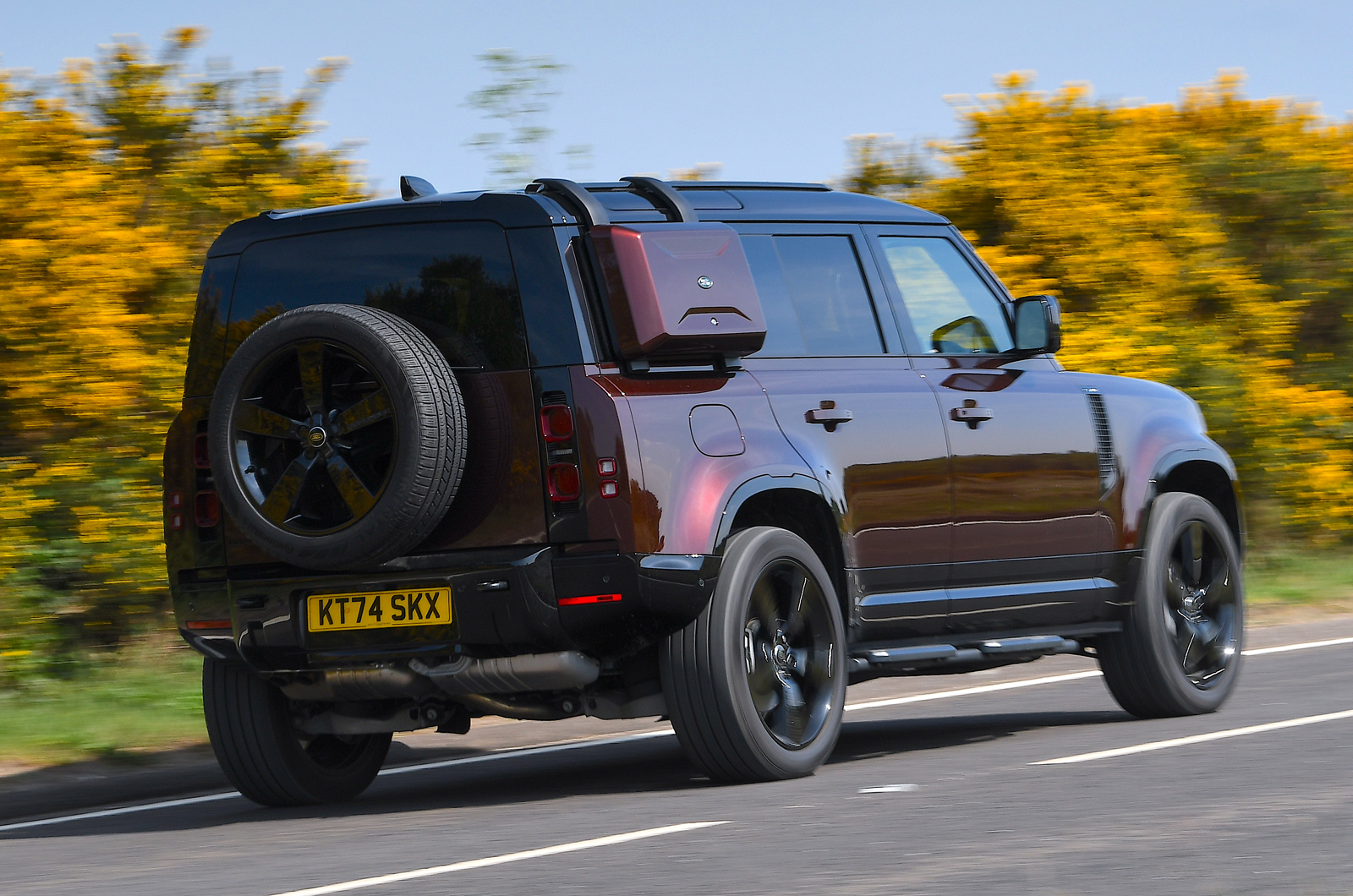 Land Rover Defender 110 Sedona Edition rear driving