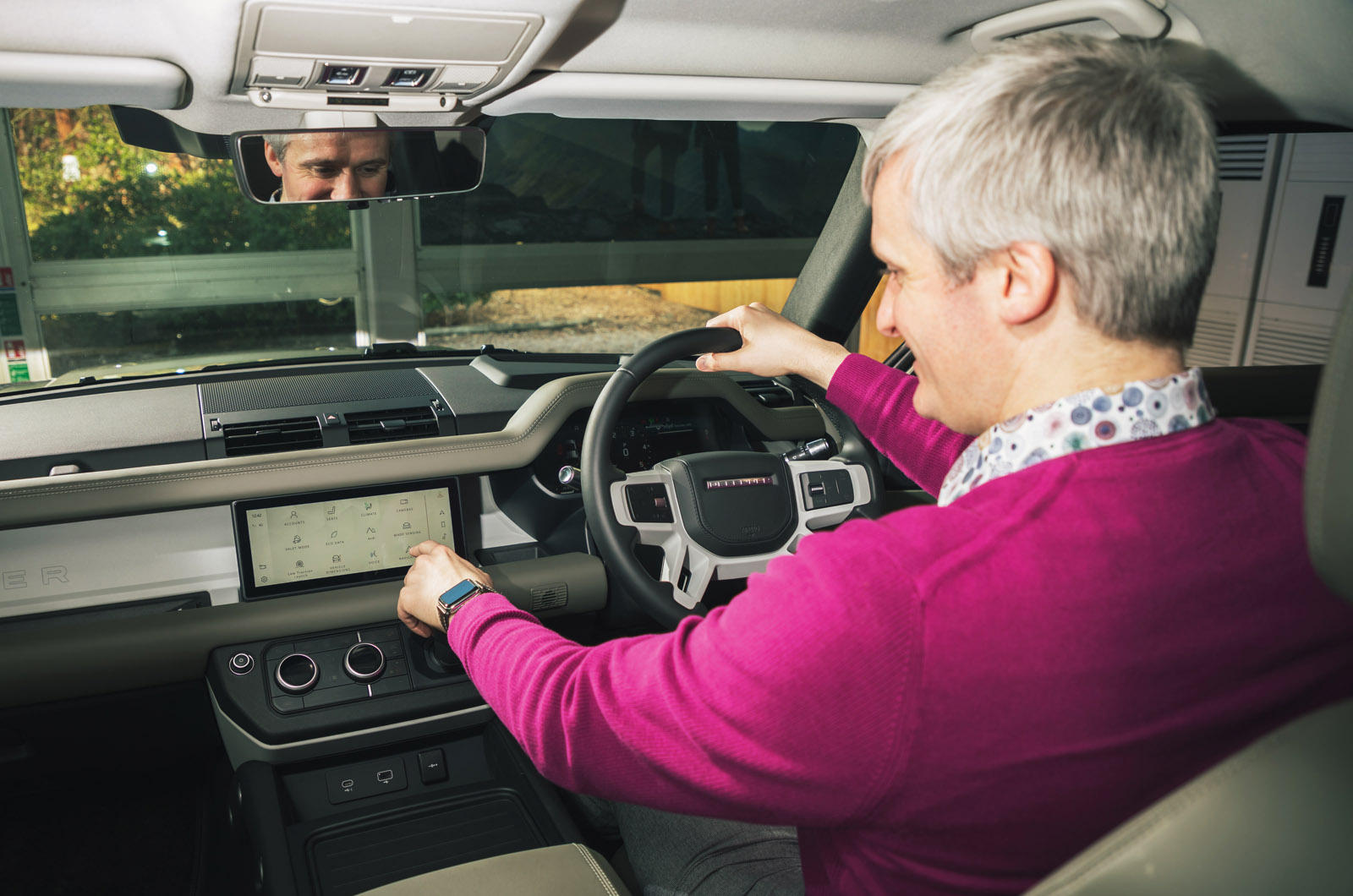 Land Rover Defender reader test team - Richard Lucking