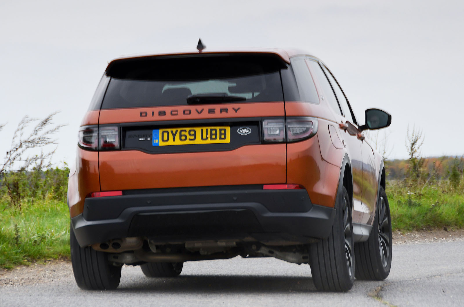 Land Rover Discover Sport rear cornering - 69-plate car