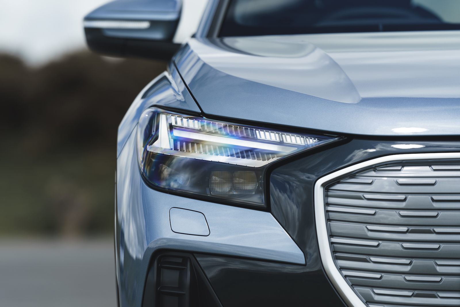 Audi Q4 e-tron 2021 headlight detail