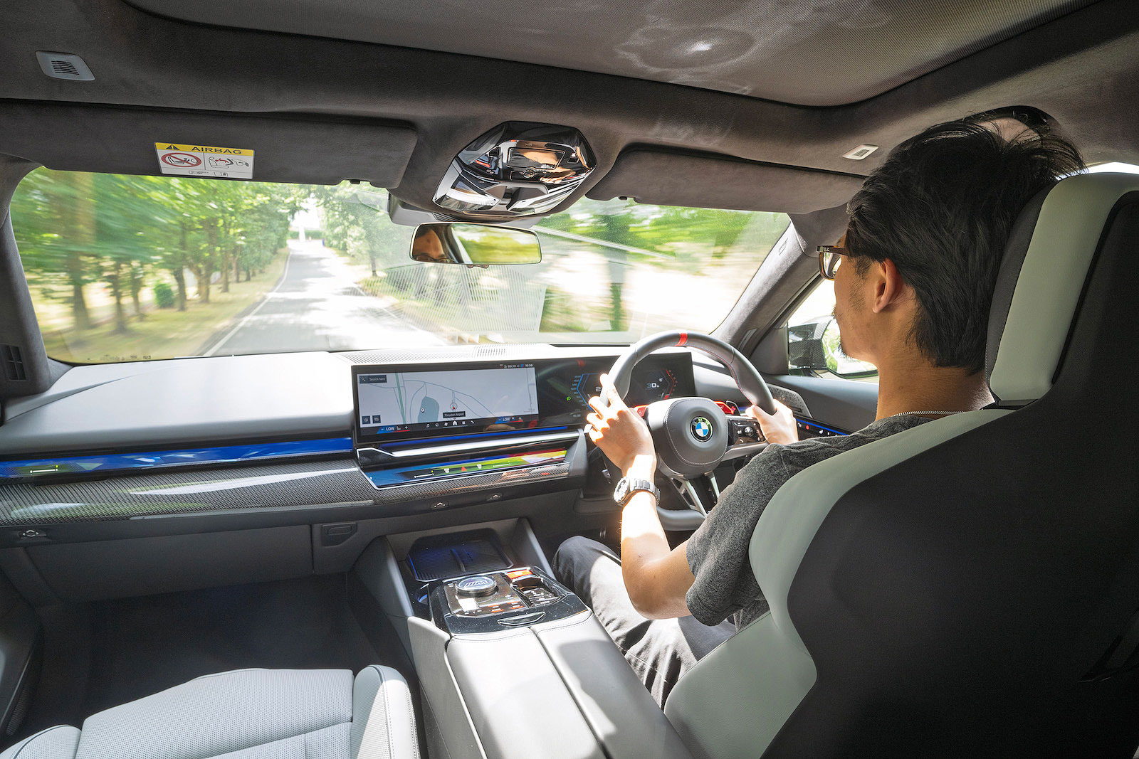 Lawrence Cheung test driving BMW M5 Touring