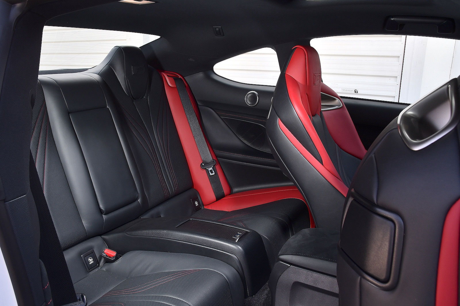 Lexus RC F interior back seats