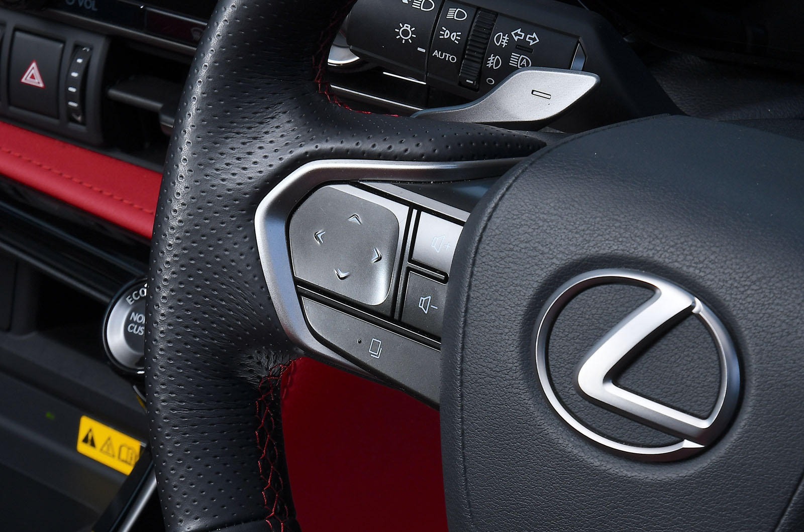 Lexus NX steering wheel badge